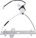 Front Left Driver Side Power Window Regulator with Motor for 2001-2005 Honda Civic 2 Door Coupe, Pack of 2 C490