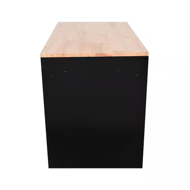 Black Mobile Workbench Cabinet G663