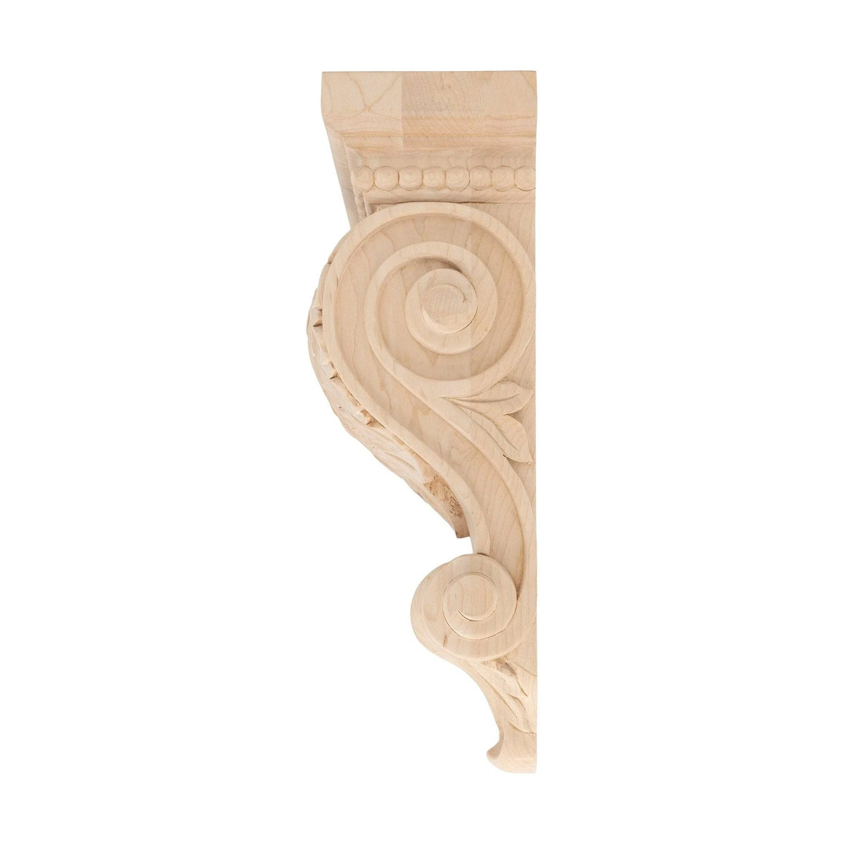 12-1/4 in. x 5-3/8 in. x 3-7/8 in. Unfinished Solid Hard Maple Wood Corbel Z504