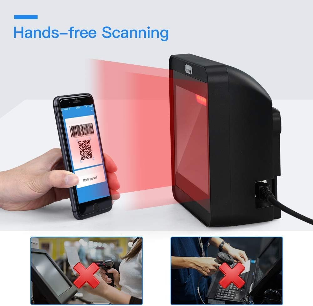 2D QR Barcode Scanner with Big Scan Window J4880