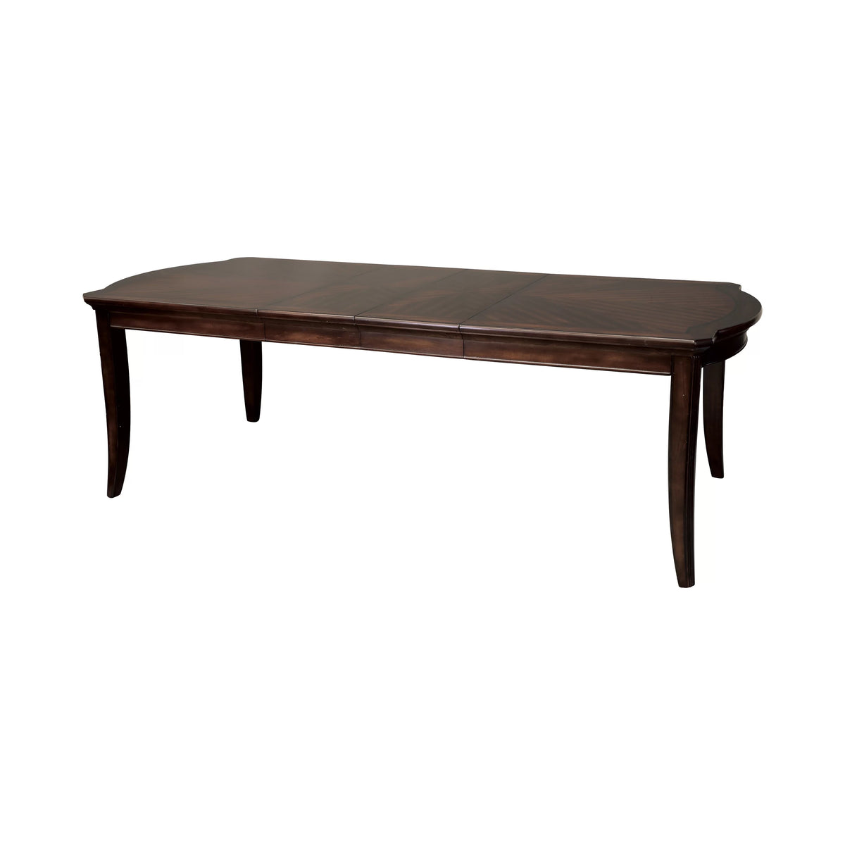 Cherry Finish 7pc Wood Dining Set with Extension Leaves I5168