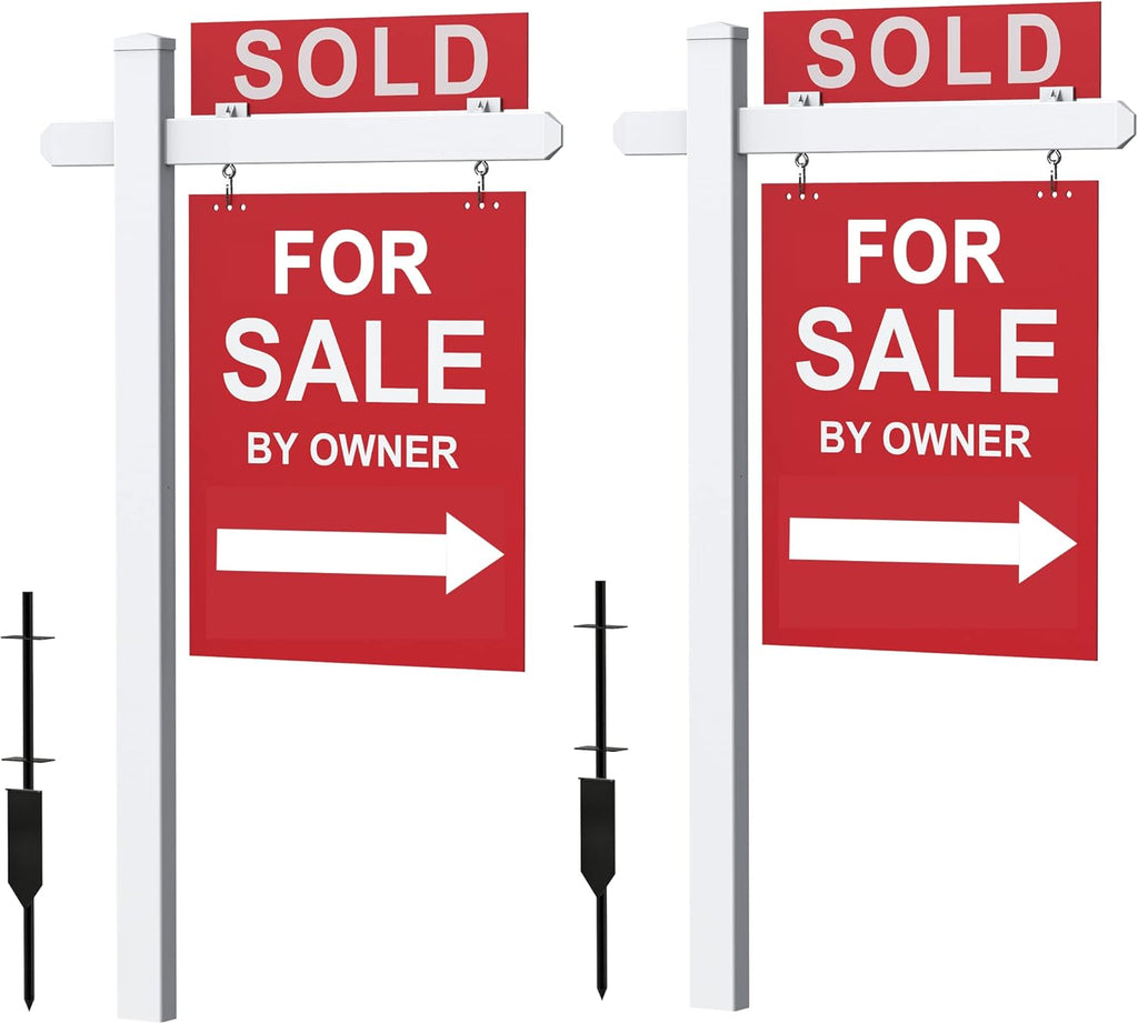 Real Estate Sign Post Vinyl O5852