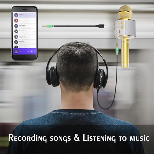 Wireless Bluetooth Karaoke Microphone 2 Pack Handheld Mic Speaker T221