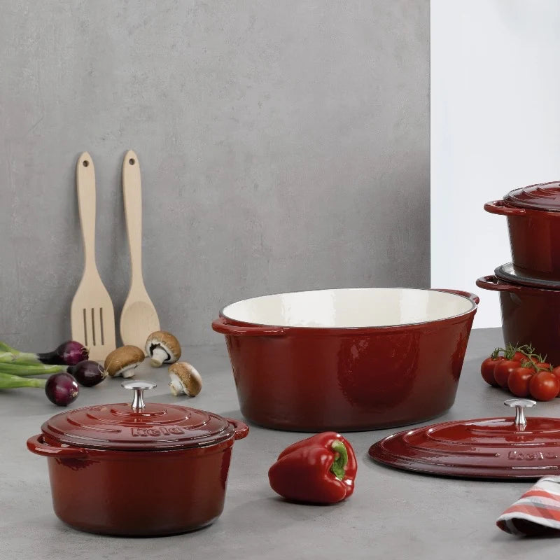 Cast Iron Red Roasting Tray 2.5L O6481
