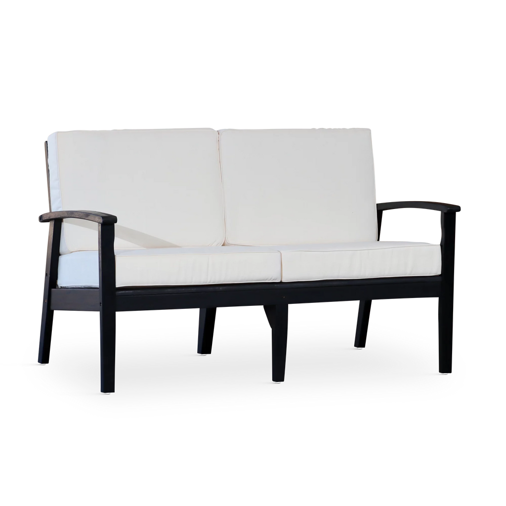 Eucalyptus Loveseat with Cream Cushions D123
