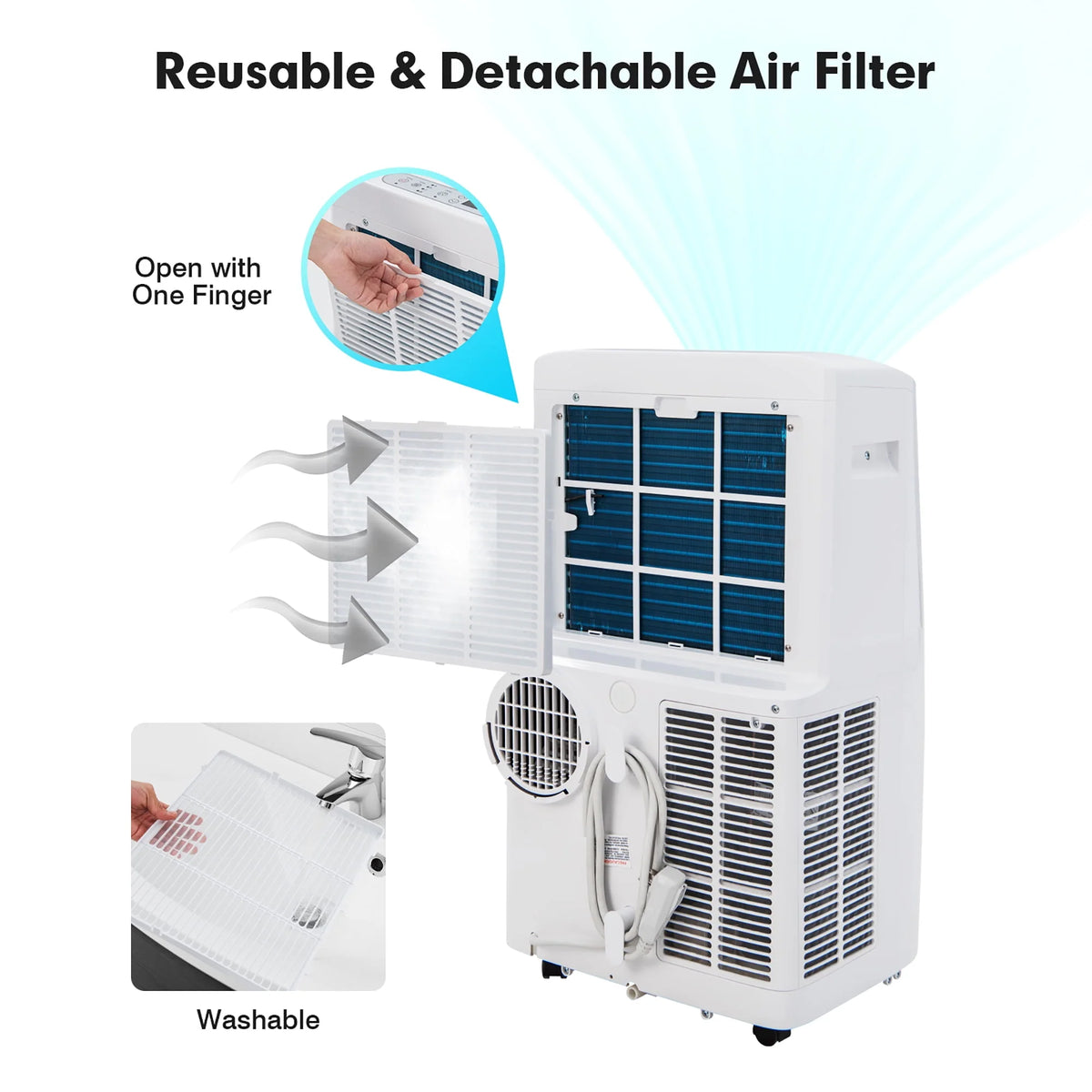 8800 BTU Portable Air Conditioner L9993