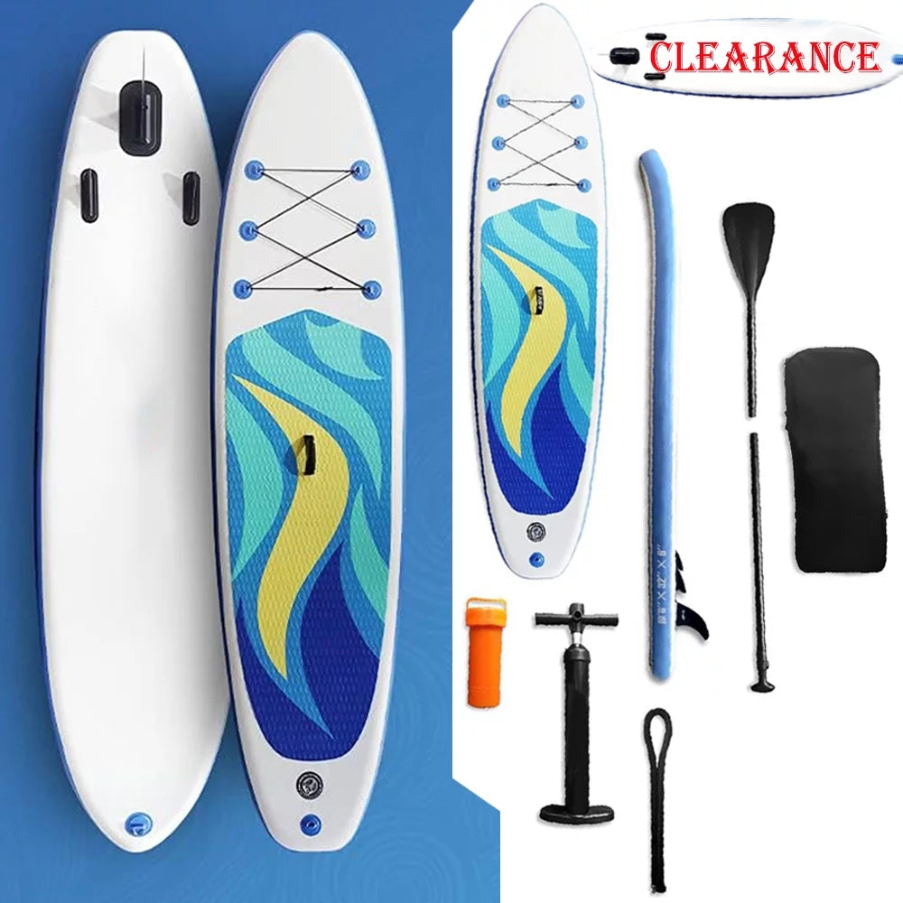 10'6 Inflatable Non-slip Stand Up Paddle Board Set with Accessories Z928698
