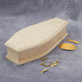1/12 Scale Miniature Wooden Coffin DIY Decoration R9185
