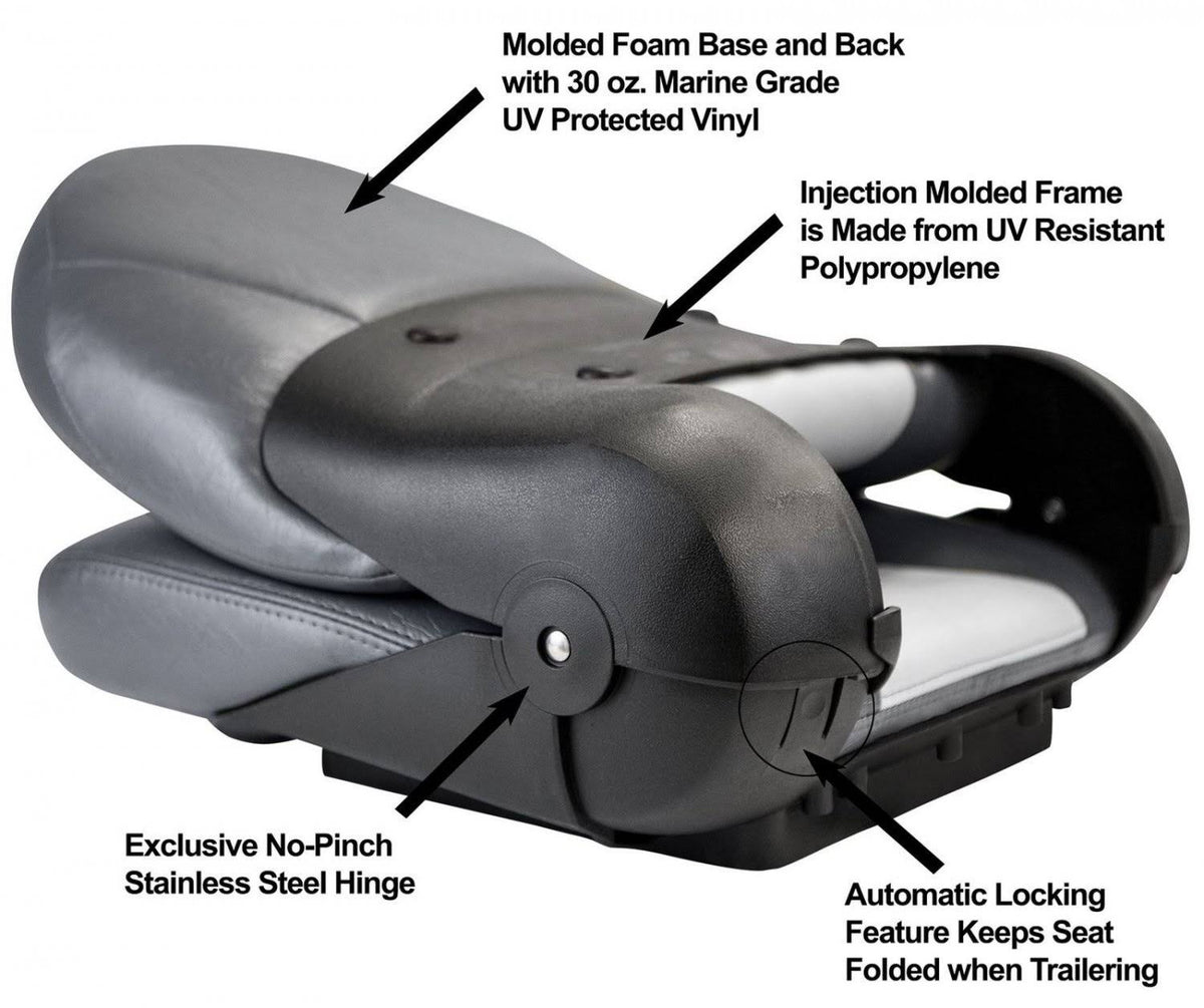 Gray & Charcoal High Back Seat K7866