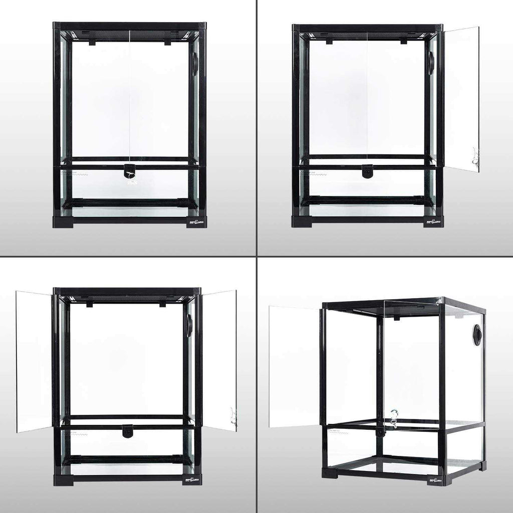 Reptile Glass Terrarium 18 x 18 x 24 Front Opening G2640