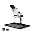 Simul-Focal Trinocular Stereo Zoom Microscope with Barlow Lens, 144-LED Ring Light P323605