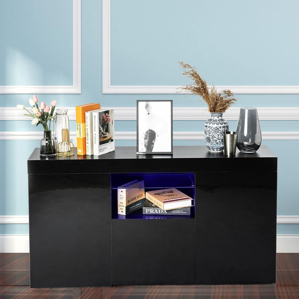 Black Sideboard with LED Lights H28500