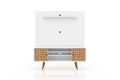 White Freestanding Entertainment Center O9681