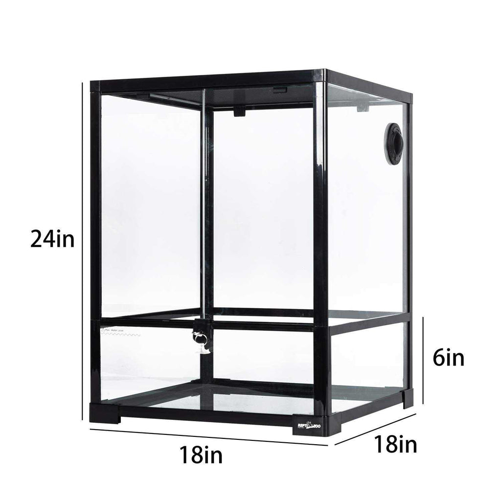 Reptile Glass Terrarium 18 x 18 x 24 Front Opening G2640
