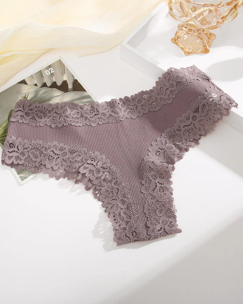 Ribbed Cotton Mid-Rise Panty 9 Pack V8773