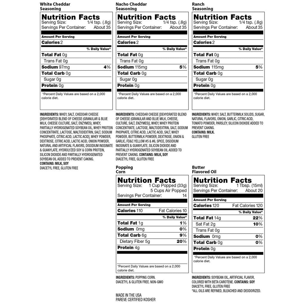 Hot Air & Kettle Popcorn Kit F7664