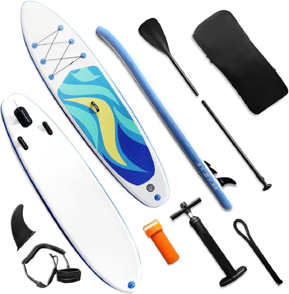 10'6 Inflatable Non-slip Stand Up Paddle Board Set with Accessories Z928698