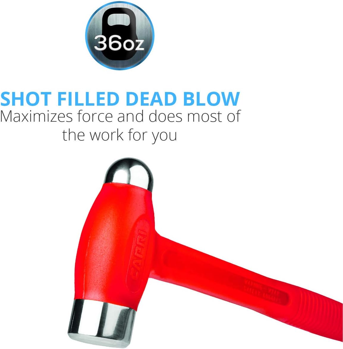 Dead Blow Ball Peen Hammer, 36 oz Pack of 2 H807128