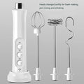 USB Rechargeable Handheld Electric Milk Frother with Stainless Whisk C146
