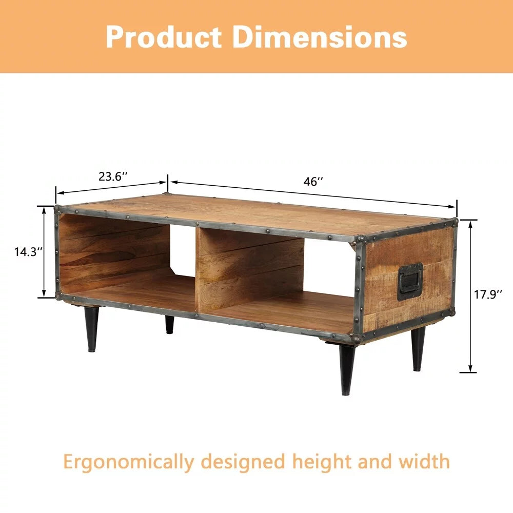 Solid Wood Coffee Table 1 Set Y39125