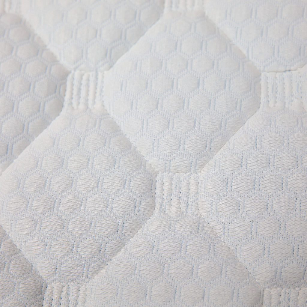 White Full Quilted Memory Foam Mattress Topper Z67681