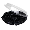 950ml Black/Clear Food Container, 150/Case X264698