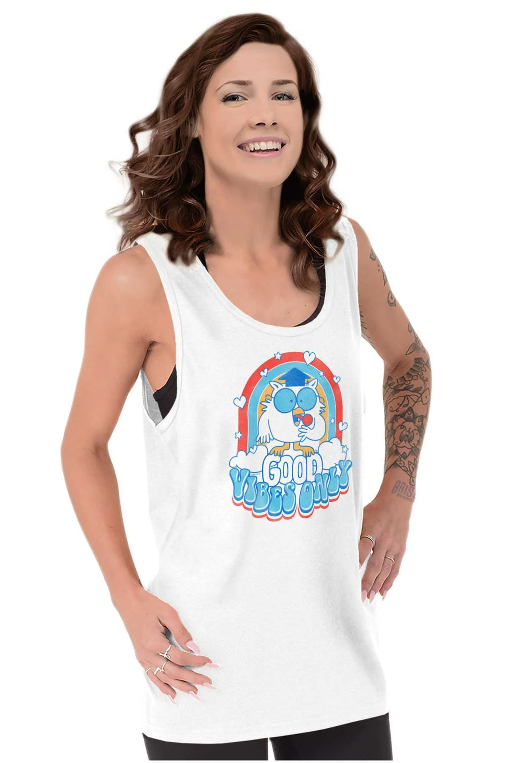 Vintage Owl Quote Tank Top C656