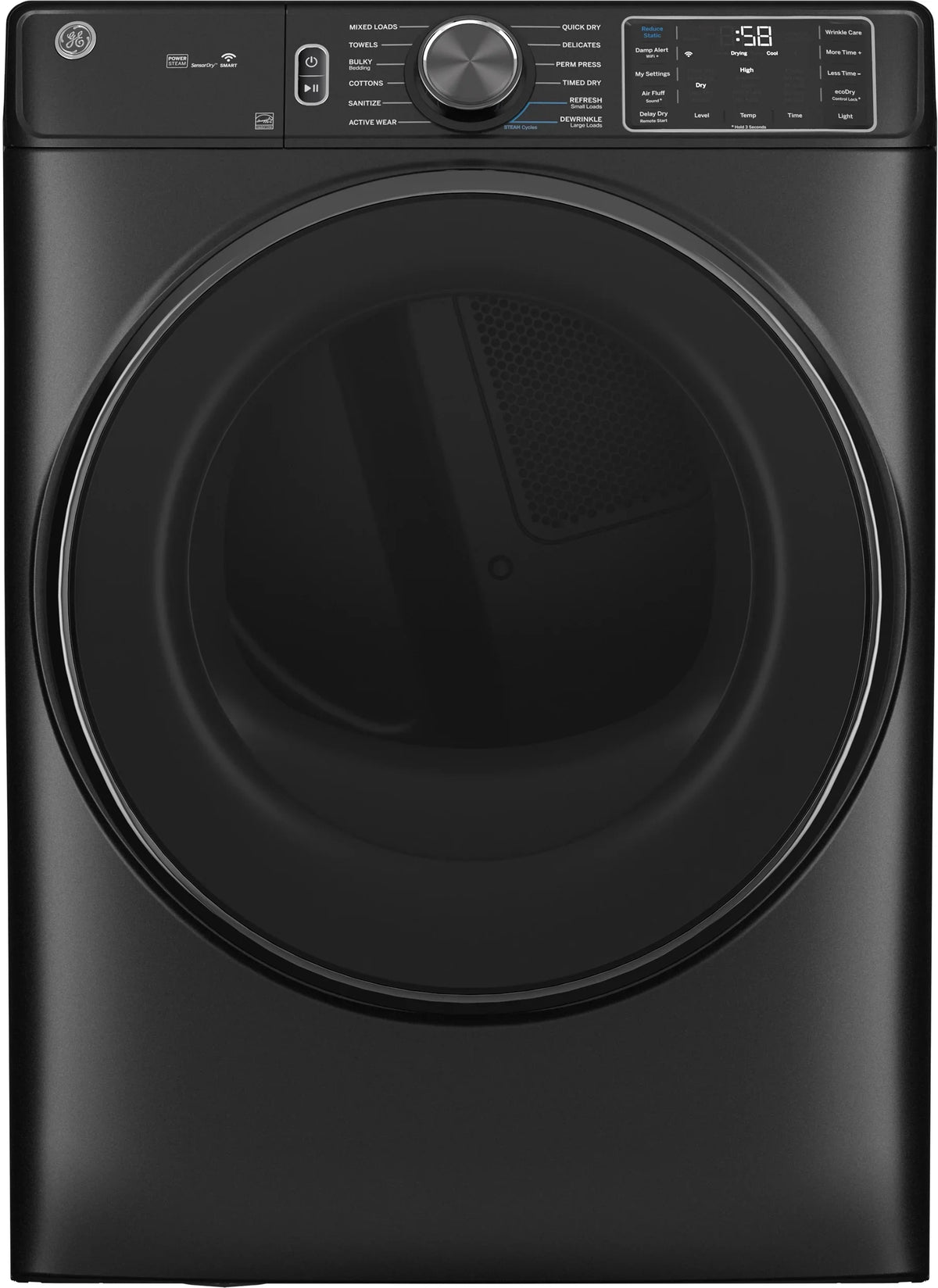 28 Inch Electric Dryer 7.8 CuFt with Steam and Sanitize H302386