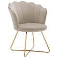 Khaki Velvet Accent Chair J37133