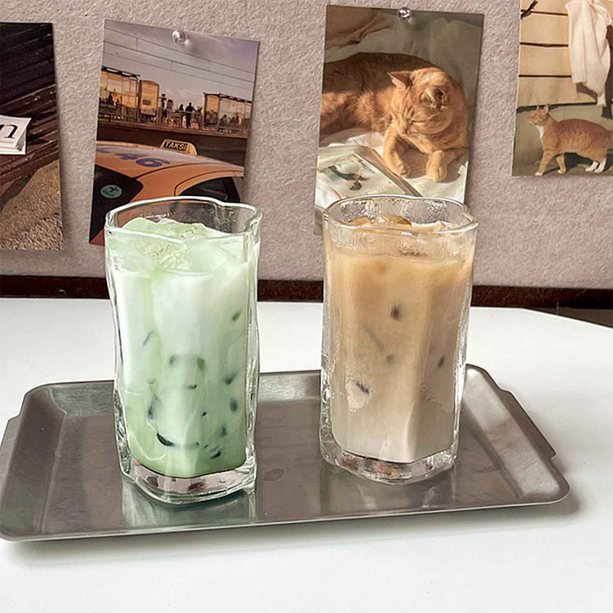 Clear Irregular Twist Drinking Glasses K26016