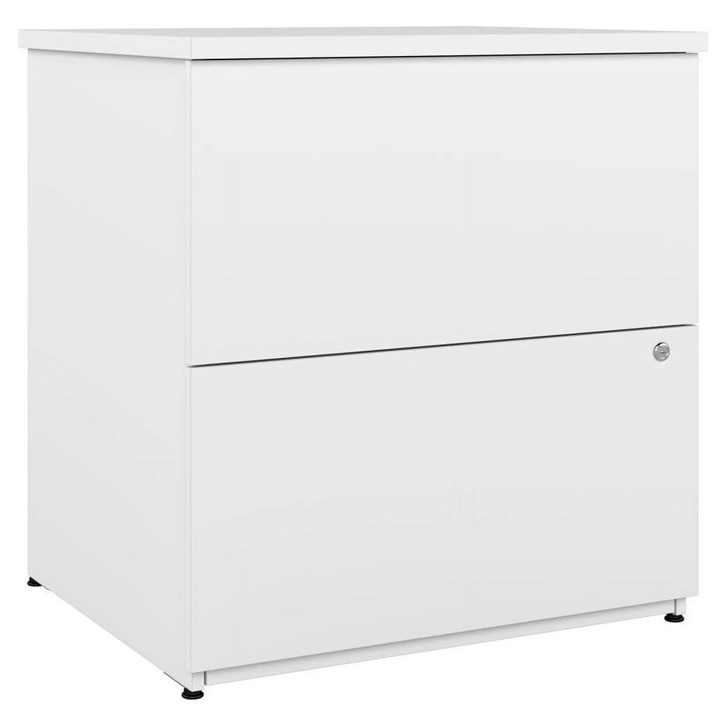 2-Drawer Engineered Wood Lateral File Cabinet in Pure White K85217