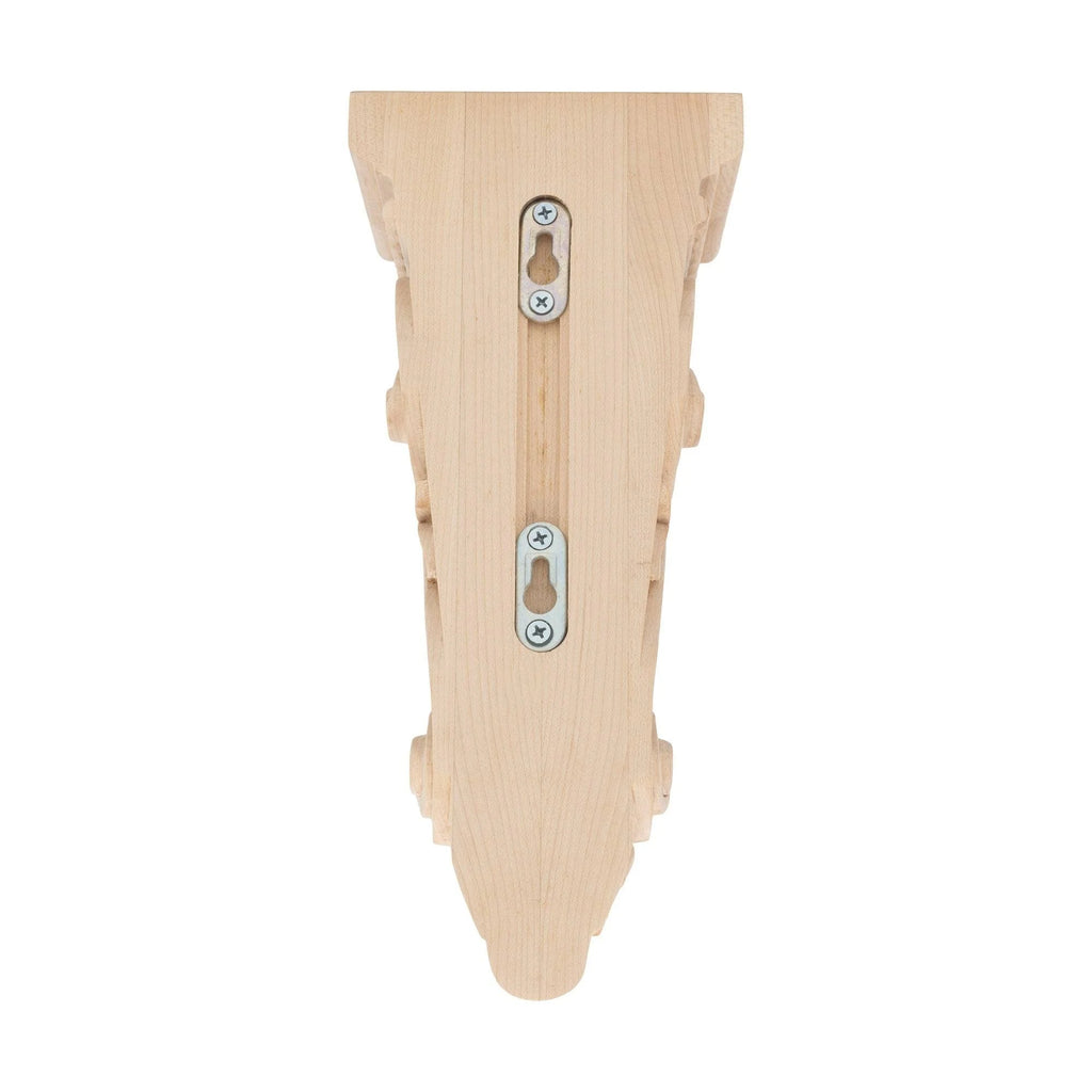 12-1/4 in. x 5-3/8 in. x 3-7/8 in. Unfinished Solid Hard Maple Wood Corbel Z504