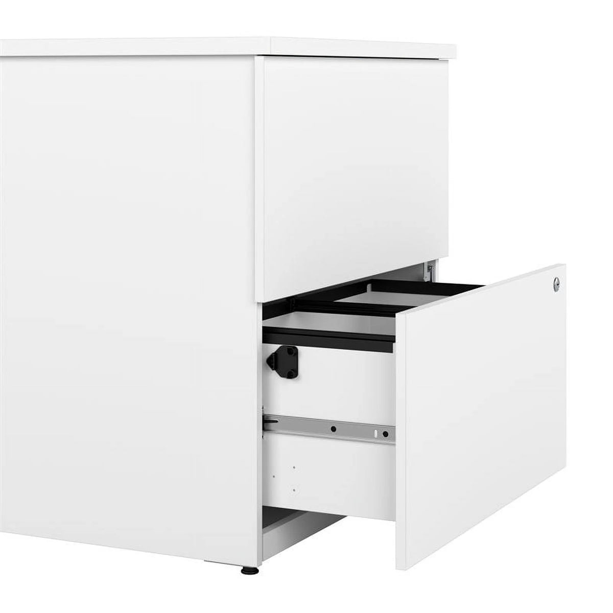 2-Drawer Engineered Wood Lateral File Cabinet in Pure White K85217