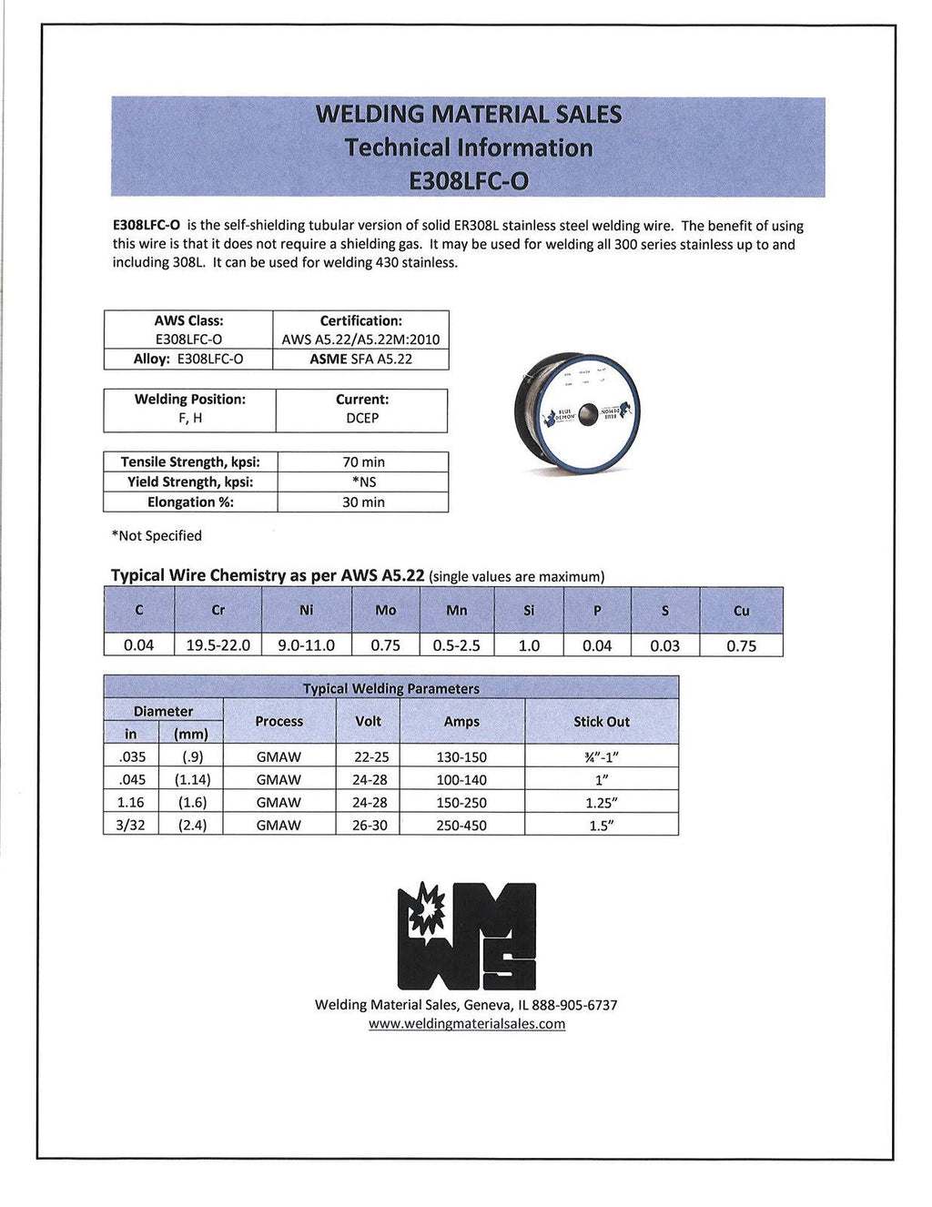 Stainless Steel Flux Cored Gasless Welding Wire P650346