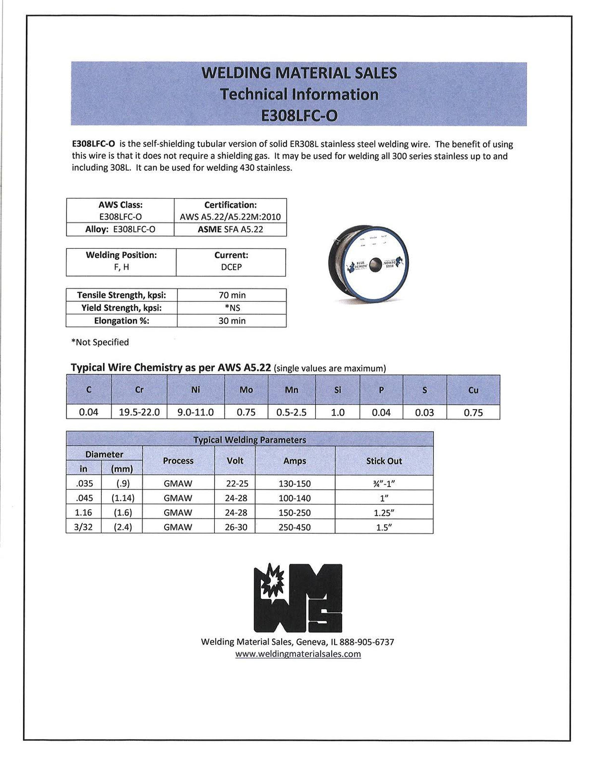 Stainless Steel Flux Cored Gasless Welding Wire P650346
