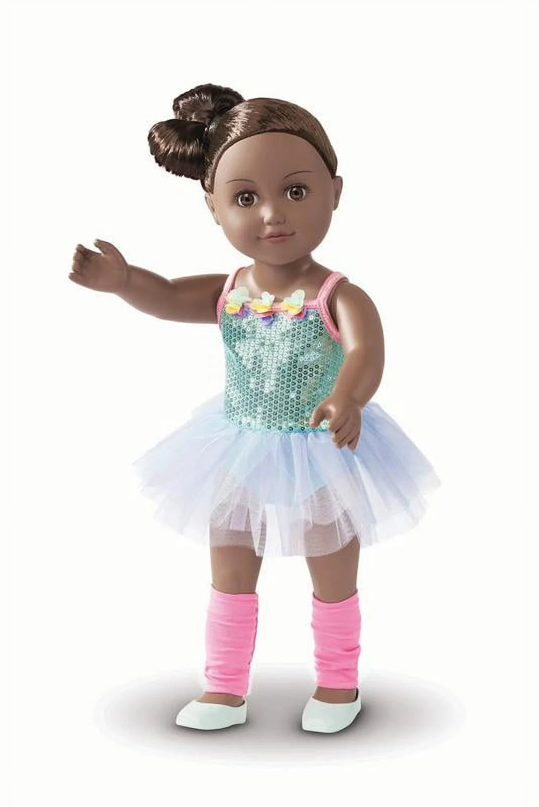 18 inch Posable Doll with Brown Eyes I31726