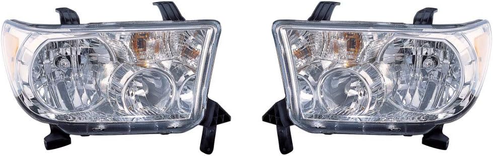 Headlight Assembly Pair for Toyota Sequoia 2017 O366