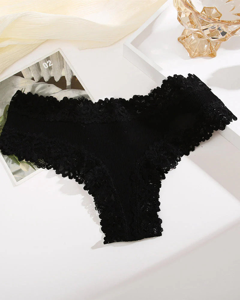 Ribbed Cotton Mid-Rise Panty 9 Pack V8773