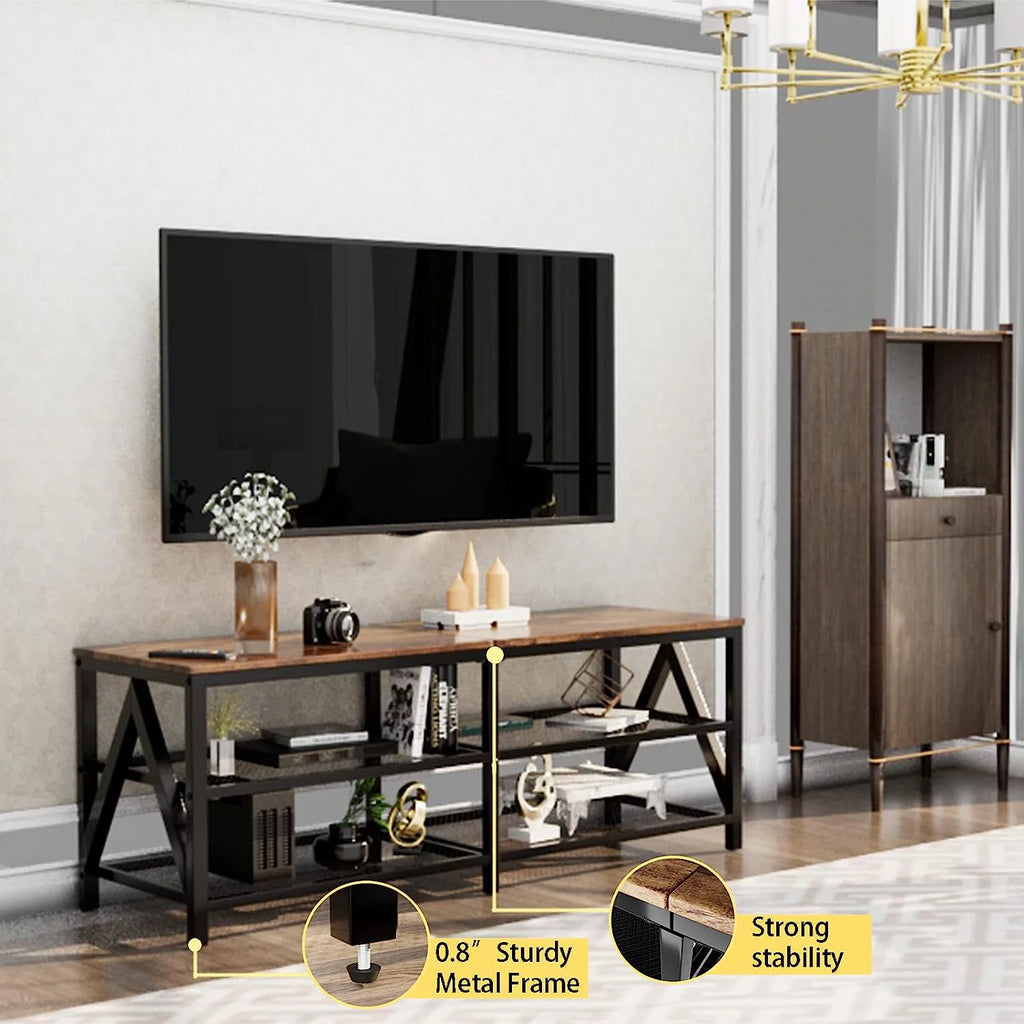 60 65 Inch 3-Tier TV Stand with Metal Frame K122