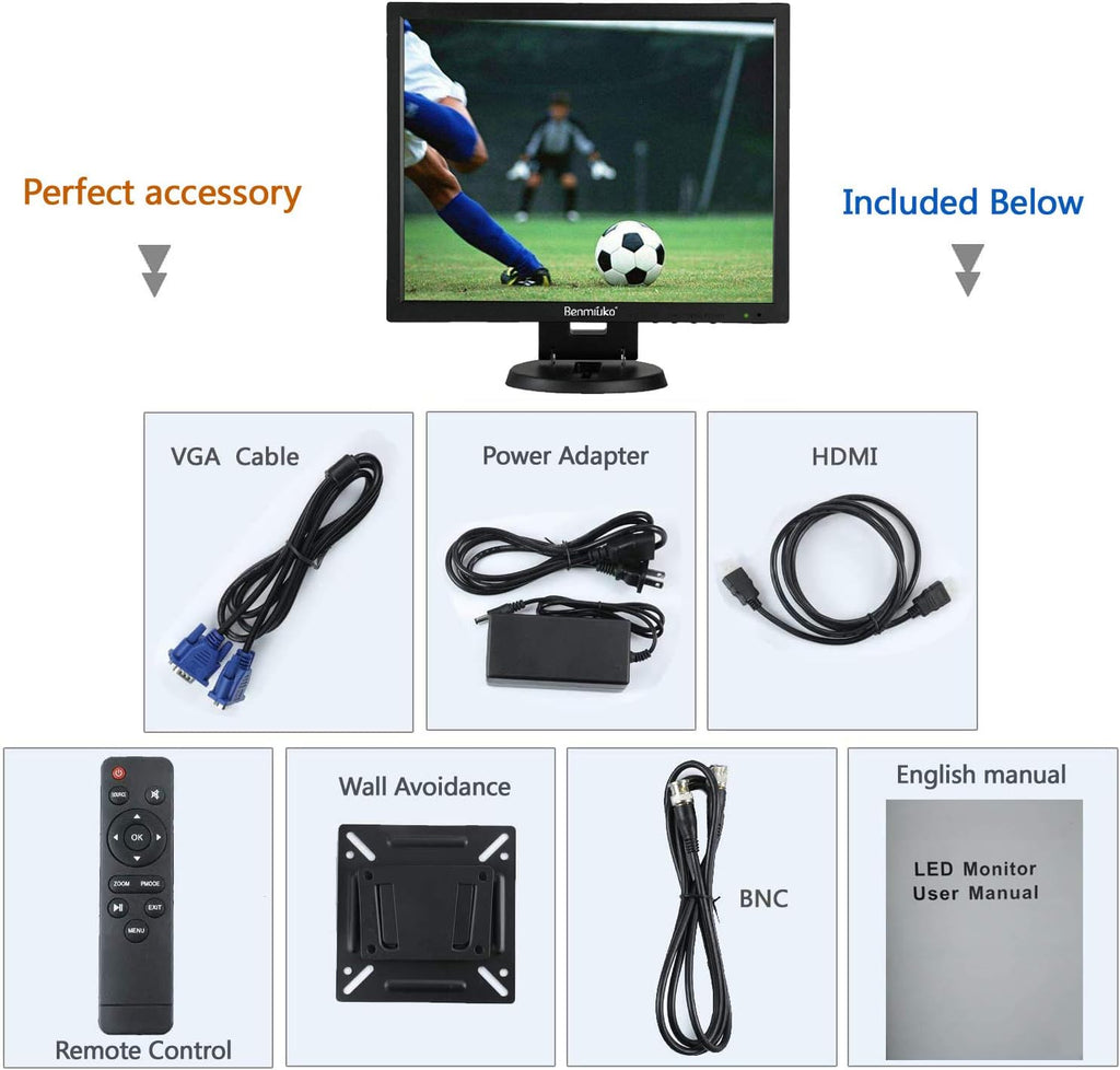 1024x768 HD CCTV Monitor with Built-in Speaker B172365