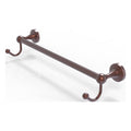 Antique Copper 18x22 Towel Bar with Integrated Hooks N858100