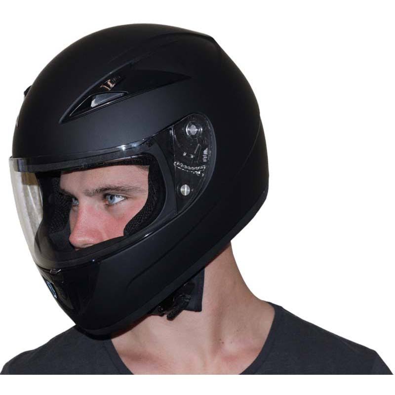 Hi-Gloss Black Full Face Helmet V426