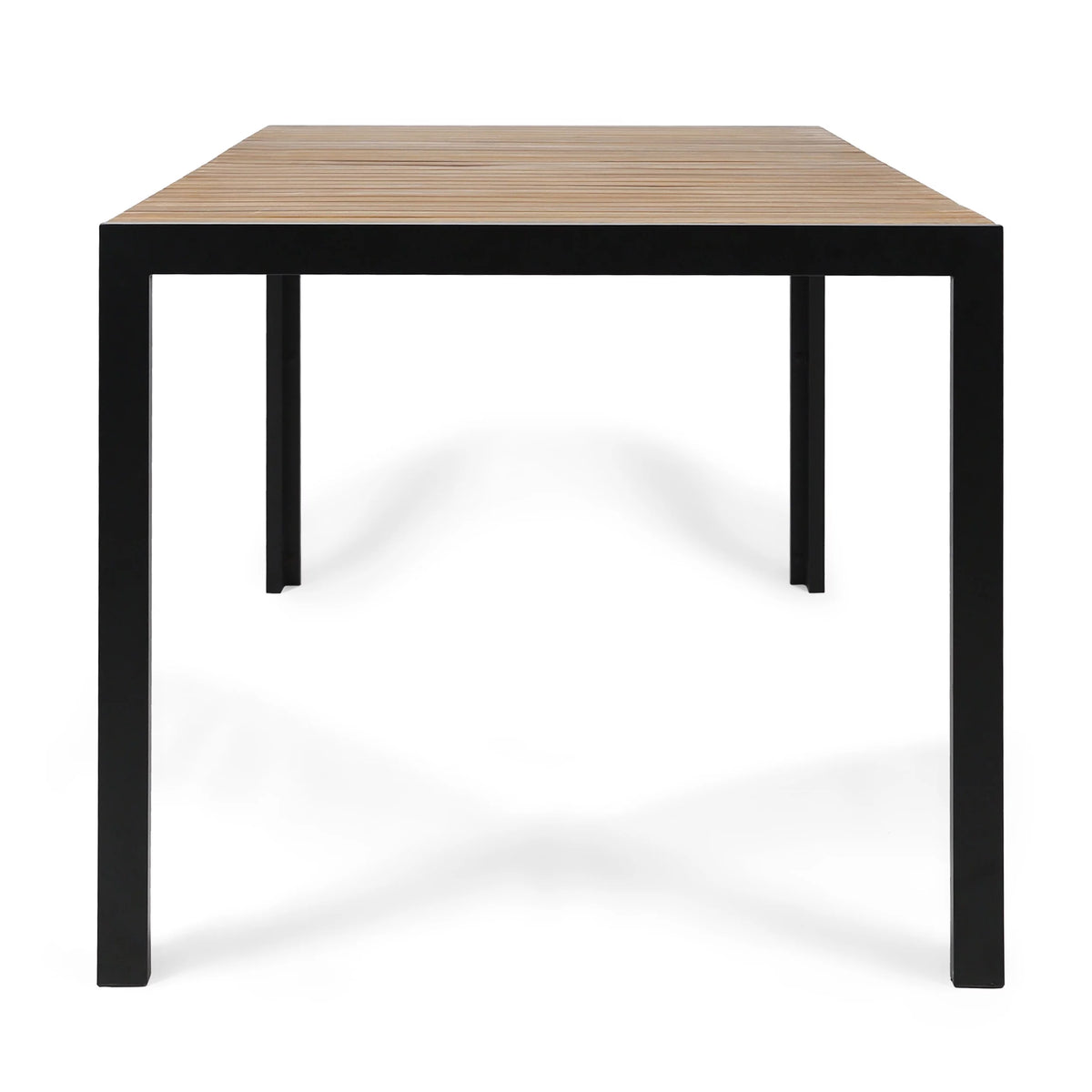 Wood and Resin 7 Piece Outdoor Dining Set E841