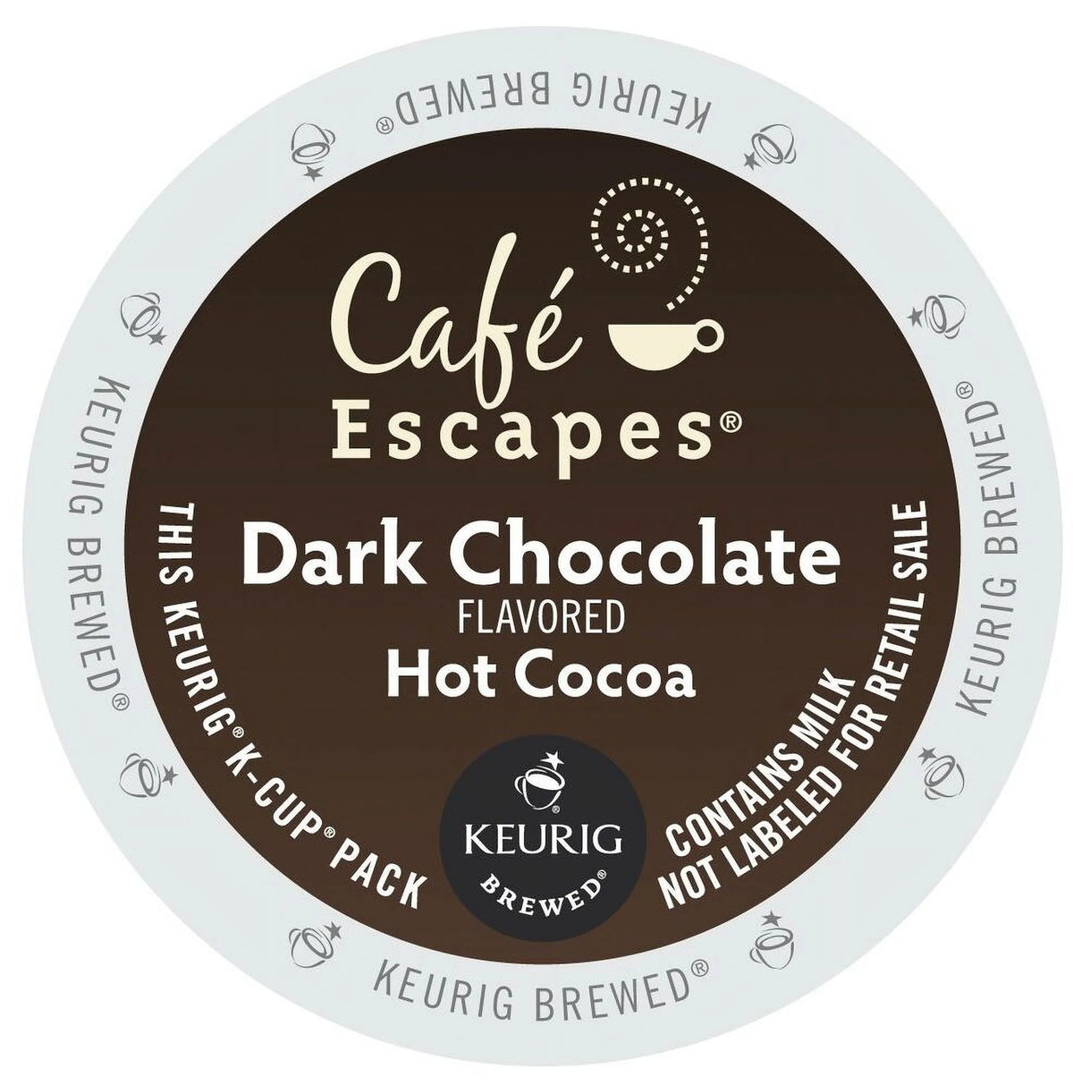 Dark Chocolate Hot Cocoa 96 count K cups K715