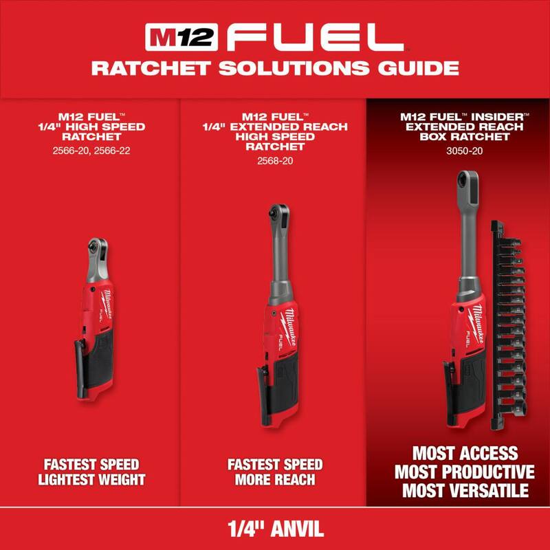 12V Lithium-Ion Brushless Cordless 1/4 in. Extended Reach High Speed Ratchet T7364