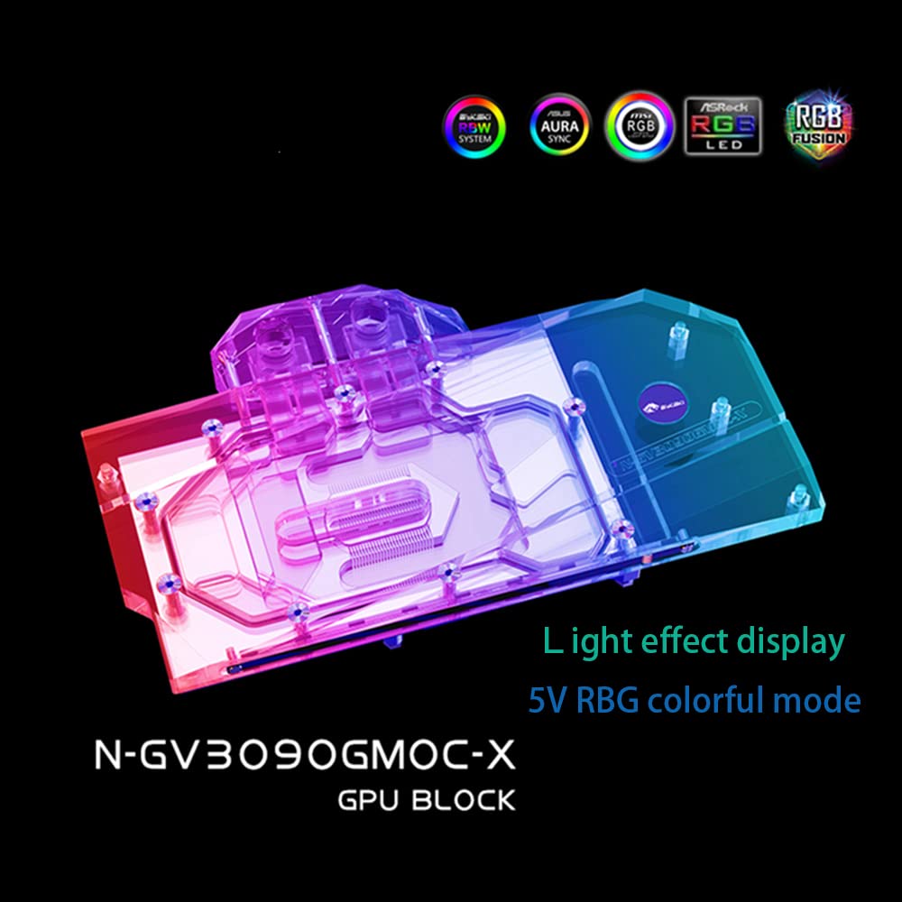 GPU Water Cooling Block with Backplate X6009