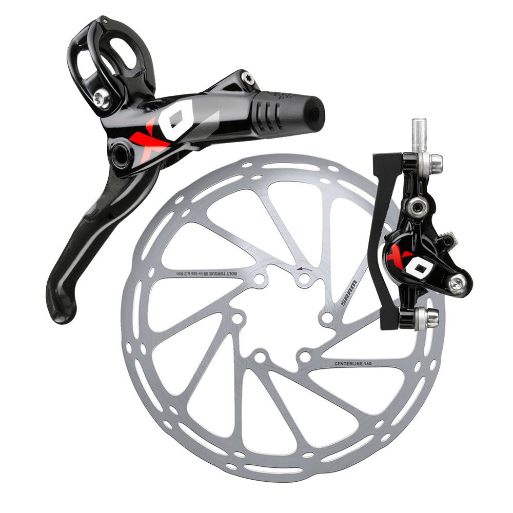 Black/Red Carbon Front Disc Brake S4047