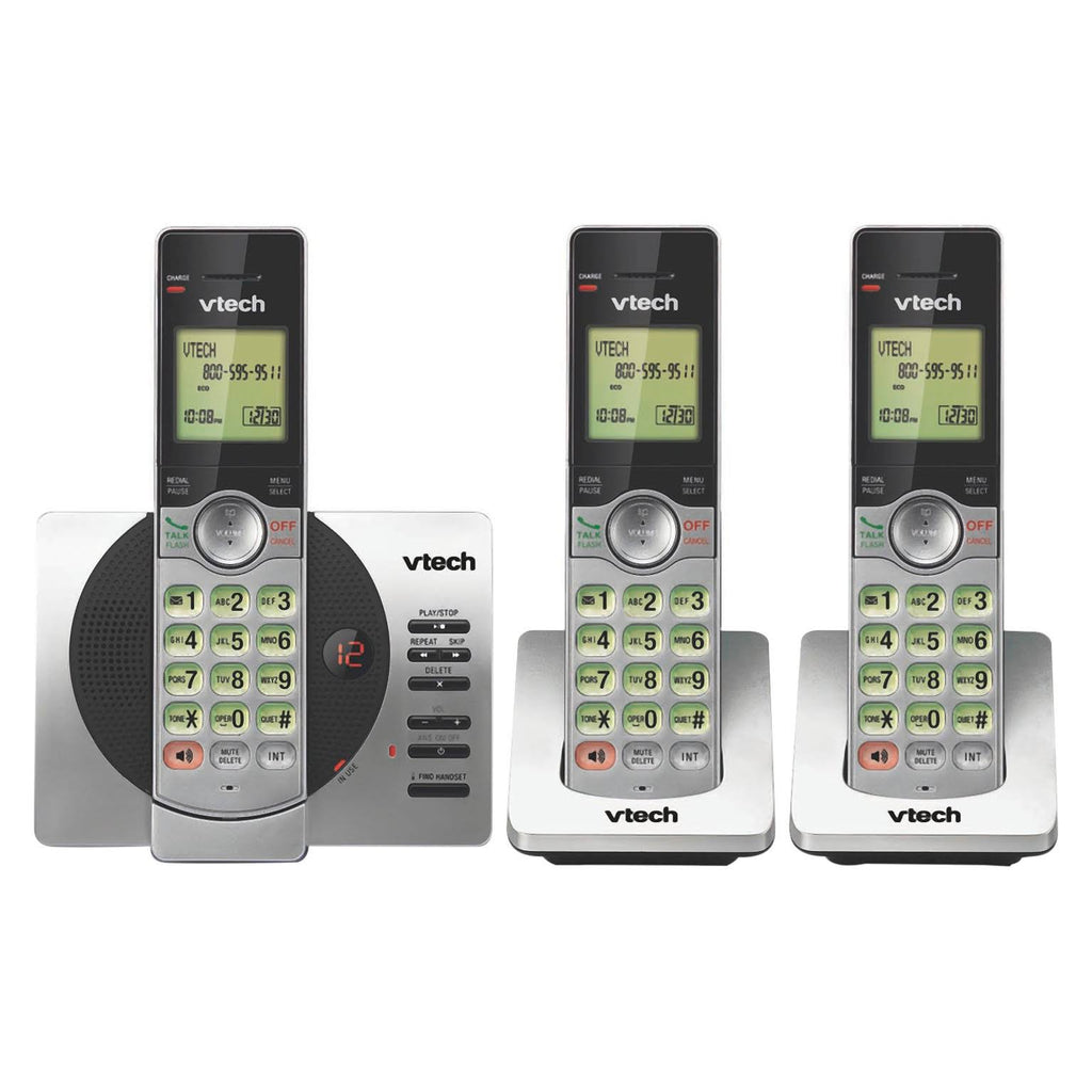 3-Handset Expandable Cordless Phone with Answering System O245