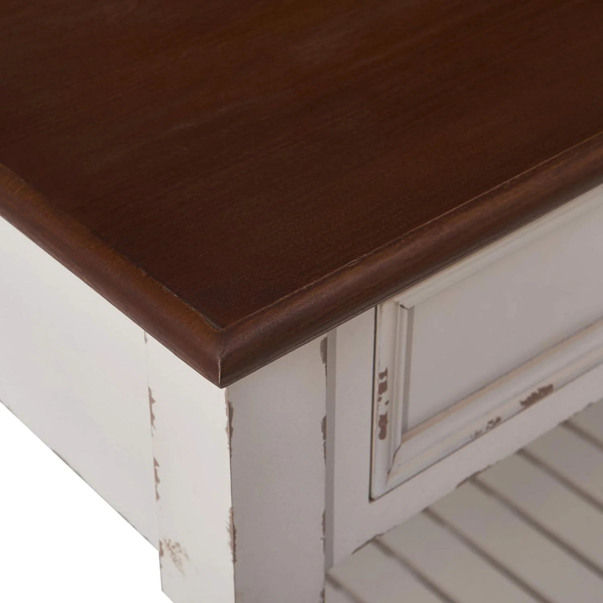 White Console Table with 2 Drawers R9404
