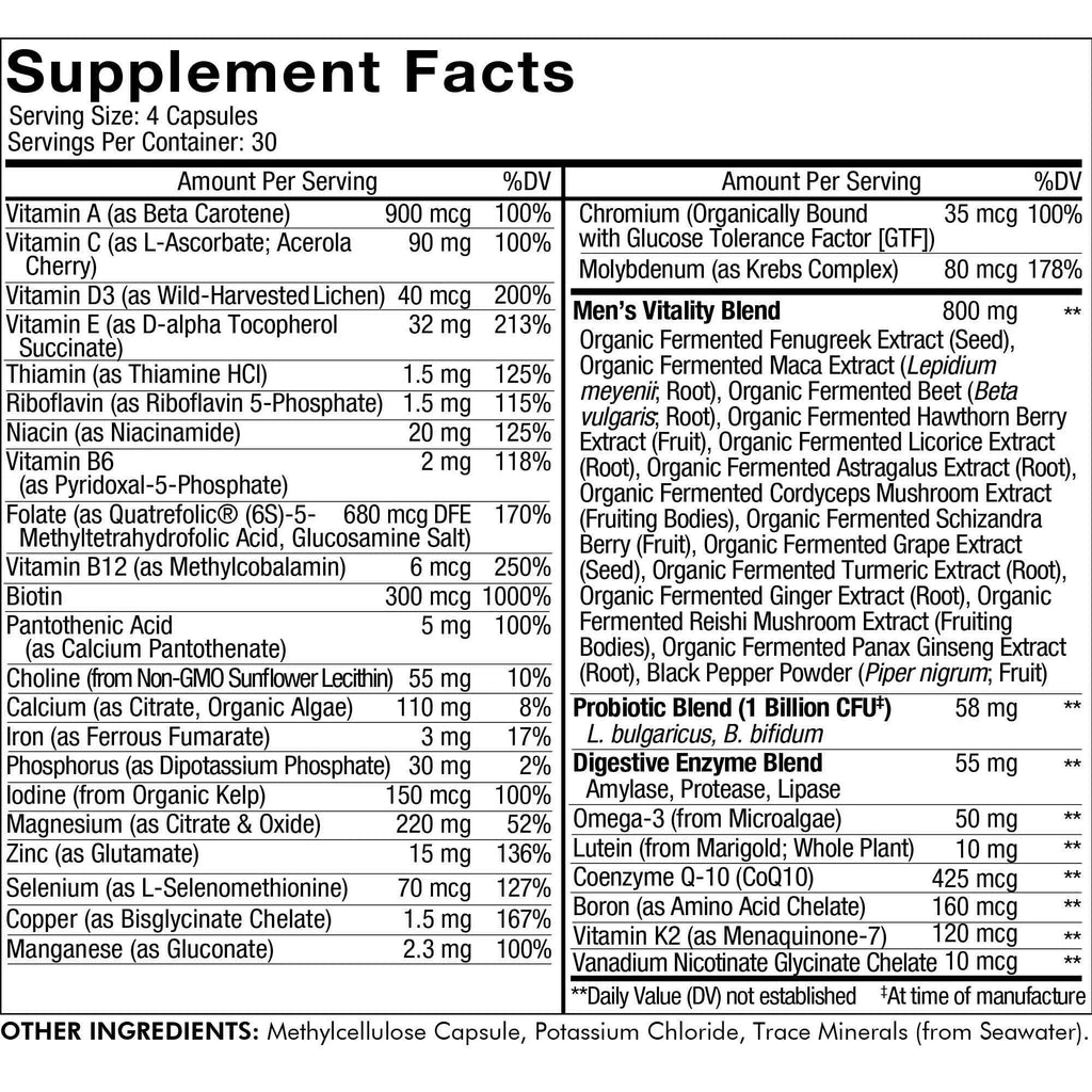 Men’s Daily Multivitamin Capsules, 120 ct Y23049